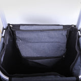 Foldable Shopping Cart Trolley Aluminium Waterproof Grocery Storage Bag Grey