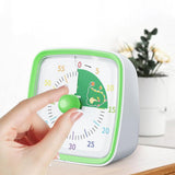 60-Minute Visual Countdown Timer Rainbow Disk Silent Time Management Tool Green
