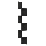 5 Tier Corner Zigzag DVD CD Storage Shelf Wall Mount Display Rack Black