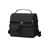 Insulated Lunch Bag Lunch Tote Lunch Box Baby Milk Carrying Bag for Work Picnic Hiking Black