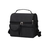 Insulated Lunch Bag Lunch Tote Lunch Box Baby Milk Carrying Bag for Work Picnic Hiking Black
