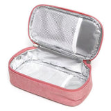 Insulated Insulin Cooling Bag – Multi-Layer Medical Travel Cooler Pink