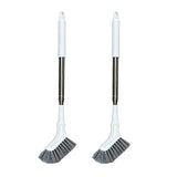 2PCS Telescopic L-Shaped Crevice Cleaning Brush for Window Toilet and Floor Gaps