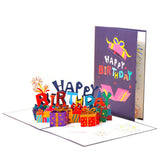 3D Pop-Up Happy Birthday Card with Envelope Unique Greeting Card Gift Style 1