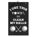 Golf Towel Cleaning Cloth with Clip for Balls Clubs & Bags