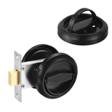 Cavity Sliding door Lock-Privacy function Stainless Steel Black
