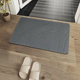 Non Slip Diatomaceous Earth Shower Mat Quick Drying for Bathroom Kitchen Style 2