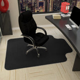 Chair Mat for Floors Desk Chair Mat for Home Office Floor Protector Smooth Rolling Mat Black