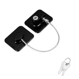 2PCS Mini Fridge Lock Cabinet Lock with Keys for Freezer Cabinets Drawers Black