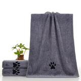70x140cm Microfiber Dog Towels for Drying Dogs Shower & Bath Supplies Gray