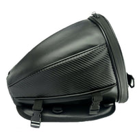 Water-Resistant Motorcycle Tail Bag PU Leather Back Seat Carry Bag