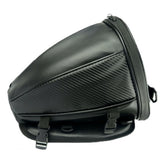 Water-Resistant Motorcycle Tail Bag PU Leather Back Seat Carry Bag