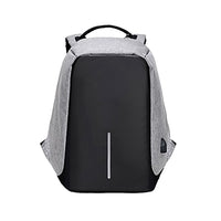 Anti-Theft Backpack School Travel Laptop Bag with USB Charging Port Gray