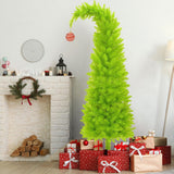 150cm Bendable Artificial Christmas Tree Flexible Green Christmas Decorations with Adjustable Branches for Home Office Parties