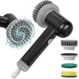 Cordless Electric Spin Scrubber with 4 Replaceable Brush Heads for Deep Cleaning