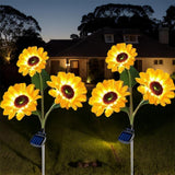 Solar Outdoor Garden Lights Sunflower & House Decorative Design Style 1