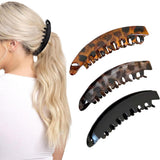 3PCS Large Banana Hair Clips for Women High Ponytail Styling