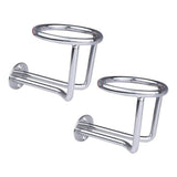 2PCS Stainless Steel Boat Ring Cup Holder for Car Yacht or Marine Use