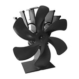 Heat Powered Fireplace Fan Stove Fan with Thermometer