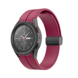Magnetic Watch Band Silicone Strap for Samsung Galaxy Watch 4/5/5Pro/6 Red