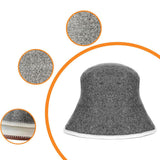 2 Pack Wool Blend Sauna Hats Moisture Absorbing Sauna Cap for Steam Room