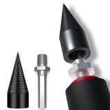 Wood Splitter Drill Bit Set Firewood Splitting Cone with 4 Extension Rods for Electric Drill