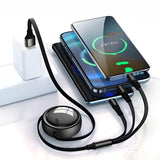 3-in-2 Retractable Multi Charging Cable USB-C Phone Charger