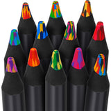 12-Color Rainbow Pencils Set for Coloring Drawing Sketching Gifts