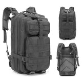 30L Military Backpack Tactical Hiking Camping Rucksack for Outdoor Trekk Travel Black
