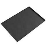 Under Sink Silicone Mat Raised Edge for Cabinet Floor Protection Black