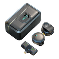 Wireless Lapel Microphone Lavalier Magnetic Mount Mic for Vlog Video Recording Streaming Lightning Interface Style