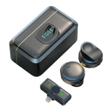 Wireless Lapel Microphone Lavalier Magnetic Mount Mic for Vlog Video Recording Streaming Lightning Interface Style