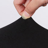 4 PCS Stretch Removable Dining Chair Seat Cushion Slipcovers for Decor Black
