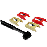 5 PCS Turntable Replacement Stylus Set Red Gold Needles and Cleaning Brush