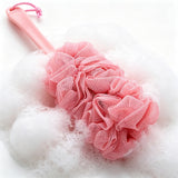 2Pcs Long Handle Scrub Brush for Shower with Loofah on a Stick for Back Use Style 2