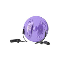 Waist Twisting Board Exercise Twist Waist Disc with Drawstrings Fitness Equipment Purple