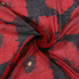 Polyester Scarf Shawl Vintage Floral for Travel and Sun Cover Style 1