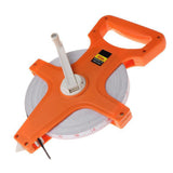 50M Tape Measure Fiberglass Open Reel Measuring Metric Imperial