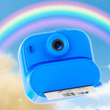 DIY Instant Print Camera with 48MP Photos and Built-in Mini Printer Blue
