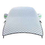 All-Season Half Car Cover for Windshield and Hood Snow Ice Frost Sun Protector for SUV Sedan Truck
