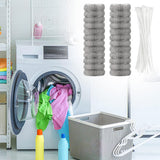24 Pieces Drain Filter for Washing Machine Stainless Steel Hair Snare Traps with 24 Pcs Cable Ties