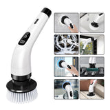 8-in-1 Handheld Electric Spin Scrubber Cordless Car Floor Cleaning Brush
