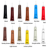12-Color Leather Repair Kit Dye Restore Pastes for Leather Furniture Auto Seats Shoes