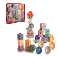 23PCS Colorful Soft Stacking Blocks Baby Toys Style 1