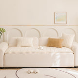 Non Slip Couch Covers for Dogs Fuzzy Pet Couch Covers for Furniture Protector Washable Cream