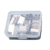 2Pcs Portable Binder Clip Stapler Includes 100 Reusable Clips for Document Home School Desk Office