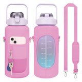 2L Neoprene Water Bottle Carrier Bag Bottle Pouch Sleeve Pink