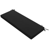 Patio Seat Cushion for Garden Bench Outdoor Cushion for Porch Swing Lounger Picnic Bench Black