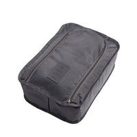 2Pcs Travel Shoe Bag Water-Resistant Shoe Pouch Portable Clothing Storage Bag Grey