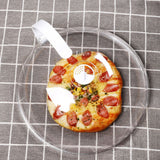 Transparent PC Microwave Cover with Handle for Plate Bowl Splatter